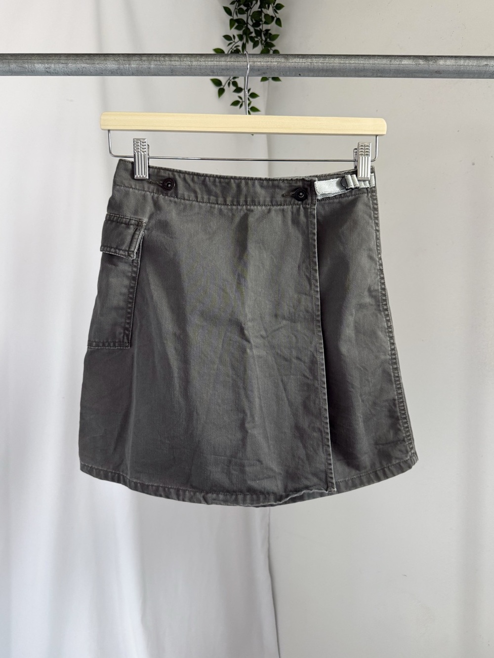 Vintage polo cargo wrap skirt